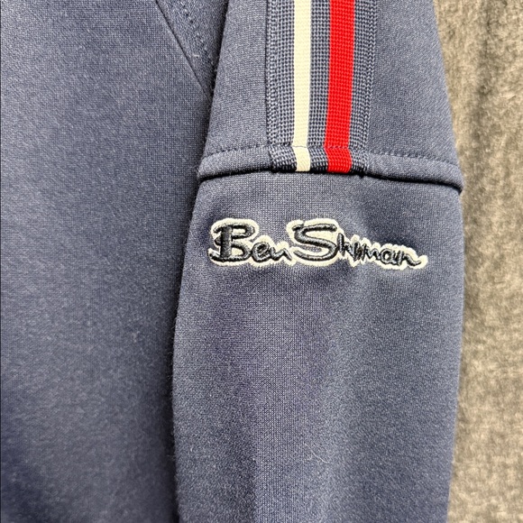 Ben Sherman Navy Jacket with Red and White Accents - Picture 3 of 4